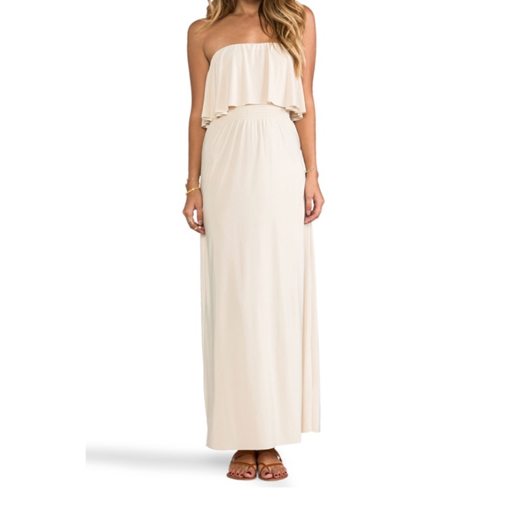 T-Bags LosAngeles strapless tiered maxi